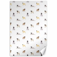 Funny Pugs Canvas 24  X 36  by SychEva