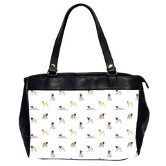 Funny Pugs Oversize Office Handbag (2 Sides) by SychEva