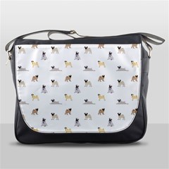 Funny Pugs Messenger Bag by SychEva