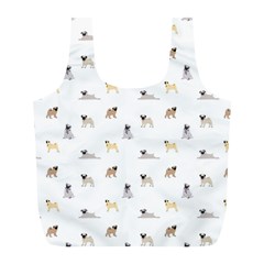 Funny Pugs Full Print Recycle Bag (l) by SychEva