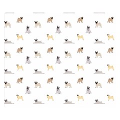 Funny Pugs Double Sided Flano Blanket (small)  by SychEva