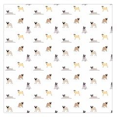 Funny Pugs Large Satin Scarf (square) by SychEva