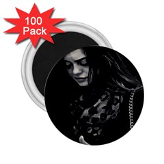 Beauty Woman Black And White Photo Illustration 2 25  Magnets (100 Pack) 