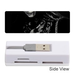 Beauty Woman Black And White Photo Illustration Memory Card Reader (stick) by dflcprintsclothing