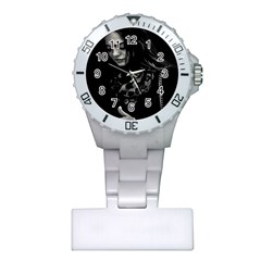 Beauty Woman Black And White Photo Illustration Plastic Nurses Watch by dflcprintsclothing