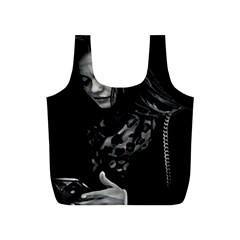 Beauty Woman Black And White Photo Illustration Full Print Recycle Bag (s) by dflcprintsclothing