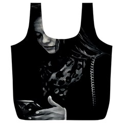 Beauty Woman Black And White Photo Illustration Full Print Recycle Bag (xxl) by dflcprintsclothing