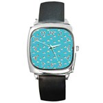 Funny Pugs Square Metal Watch Front