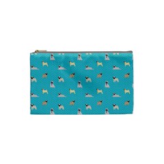 Funny Pugs Cosmetic Bag (small) by SychEva