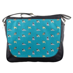 Funny Pugs Messenger Bag by SychEva