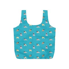 Funny Pugs Full Print Recycle Bag (s) by SychEva