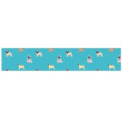 Funny Pugs Large Flano Scarf  by SychEva