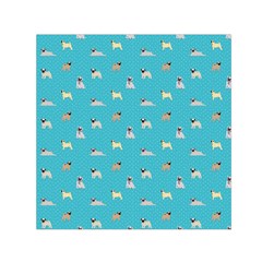 Funny Pugs Small Satin Scarf (square) by SychEva