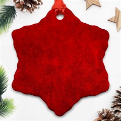 Leather Smooth 19 Ornament (snowflake) by skindeep