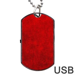 Leather Smooth 19 Dog Tag Usb Flash (one Side) by skindeep