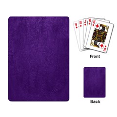 Leather Smooth 18-purple Playing Cards Single Design (rectangle) by skindeep