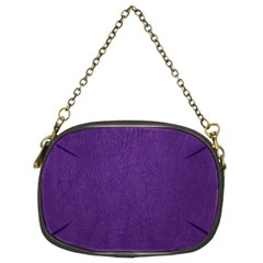 Leather Smooth 18-purple Chain Purse (two Sides) by skindeep