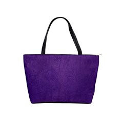 Leather Smooth 18-purple Classic Shoulder Handbag by skindeep