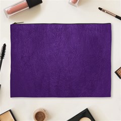 Leather Smooth 18-purple Cosmetic Bag (xl) by skindeep