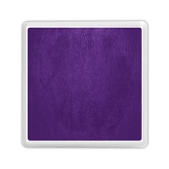 Leather Smooth 18-purple Memory Card Reader (square) by skindeep