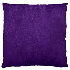 Leather Smooth 18-purple Large Cushion Case (one Side) by skindeep