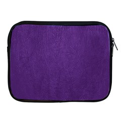 Leather Smooth 18-purple Apple Ipad 2/3/4 Zipper Cases by skindeep