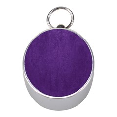 Leather Smooth 18-purple Mini Silver Compasses by skindeep