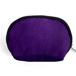 Leather Smooth 18-purple Accessory Pouch (Medium) Front