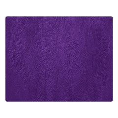 Leather Smooth 18-purple Double Sided Flano Blanket (large)  by skindeep