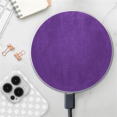 Leather Smooth 18-purple Wireless Charger