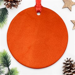 Leather Smooth 22 Ornament (round) by skindeep