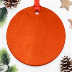 Leather Smooth 22 Ornament (Round) Front