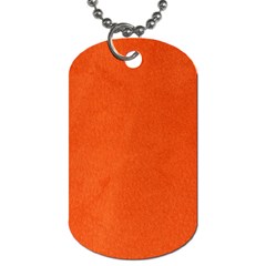 Leather Smooth 22 Dog Tag (two Sides) by skindeep