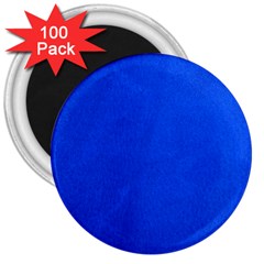 Leather Smooth 22 Blue 3  Magnets (100 Pack) by skindeep