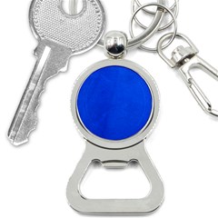 Leather Smooth 22 Blue Bottle Opener Key Chain by skindeep