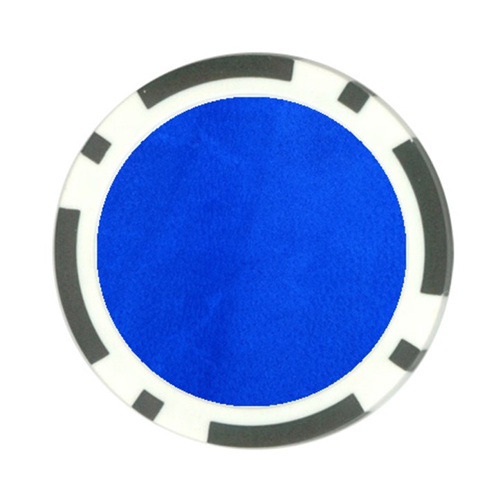 Leather Smooth 22 Blue Poker Chip Card Guard