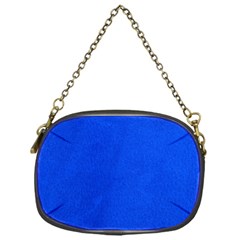 Leather Smooth 22 Blue Chain Purse (one Side) by skindeep