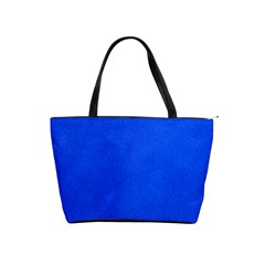 Leather Smooth 22 Blue Classic Shoulder Handbag by skindeep