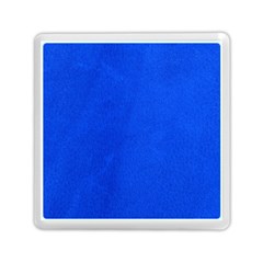 Leather Smooth 22 Blue Memory Card Reader (square) by skindeep