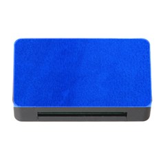 Leather Smooth 22 Blue Memory Card Reader With Cf by skindeep