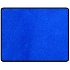 Leather Smooth 22 Blue Double Sided Fleece Blanket (medium)  by skindeep