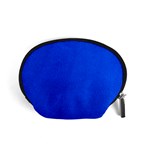 Leather Smooth 22 Blue Accessory Pouch (Small) Front