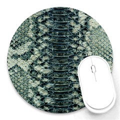 Snake Skin-29 Alt Round Mousepads by skindeep