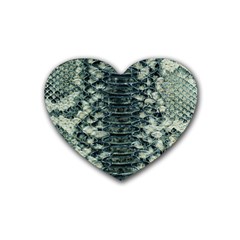 Snake Skin-29 Alt Heart Coaster (4 Pack)  by skindeep