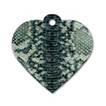 Snake Skin-29 Alt Dog Tag Heart (Two Sides) Front