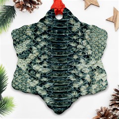 Snake Skin-29 Alt Ornament (snowflake) by skindeep