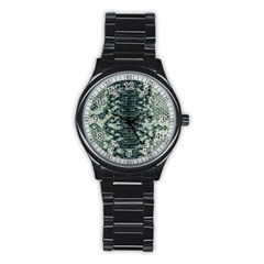 Snake Skin-29 Alt Stainless Steel Round Watch by skindeep