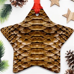 Reptile Skin Pattern 11 Ornament (star) by skindeep