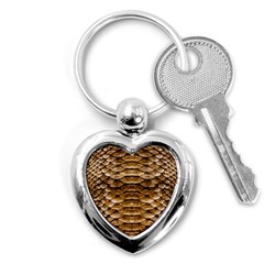 Reptile Skin Pattern 11 Key Chain (heart) by skindeep