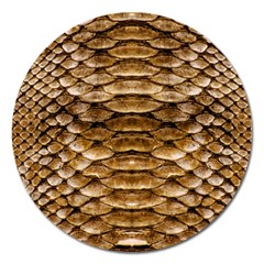 Reptile Skin Pattern 11 Magnet 5  (round) by skindeep